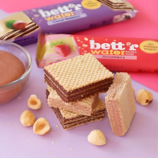 Γκοφρέτα με Κρέμα Κάσιους & Φράουλα (30γρ)