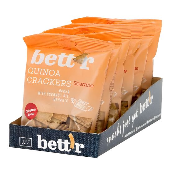 Κράκερ από Κινόα με Σουσάμι Χωρίς Γλουτένη (100γρ)