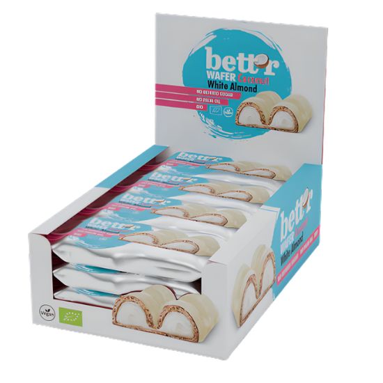 Μπάρα - Γκοφρέτα με γέμιση καρύδα και λευκό αμύγδαλο (33γρ)