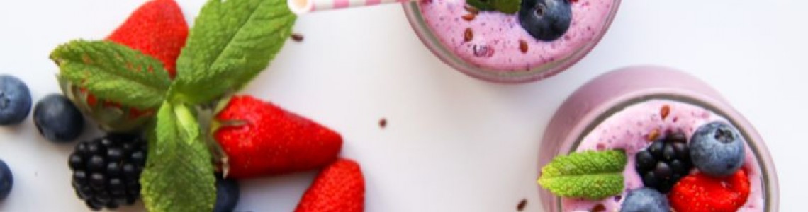 Power Smoothie με Acai Berry & Vegan Μείγμα Πρωτεΐνης