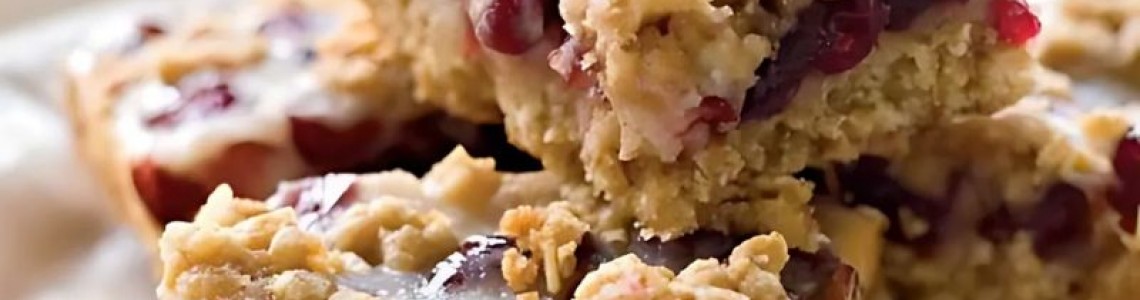 Energy Bars με Βρώμη, Κράνμπερι και Καρύδα