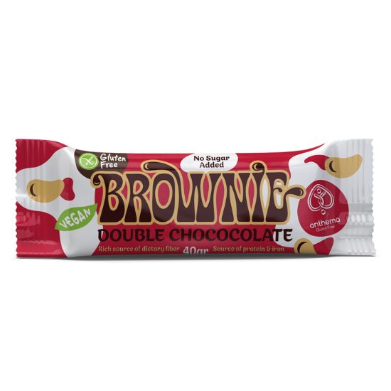 Μπάρα 'Brownie' Φουντούκι - Διπλή Σοκολάτα Χωρίς Γλουτένη (40γρ)