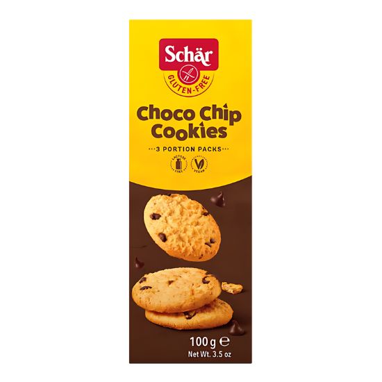 Μπισκότα με Κομματάκια Σοκολάτας χωρίς γλουτένη/λακτόζη (100γρ)