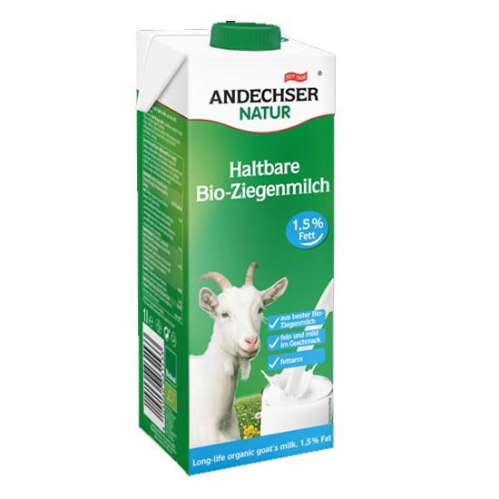 Γάλα Κατσικίσιο Ημίπαχο (1,5%) μακράς διαρκείας (1lt)