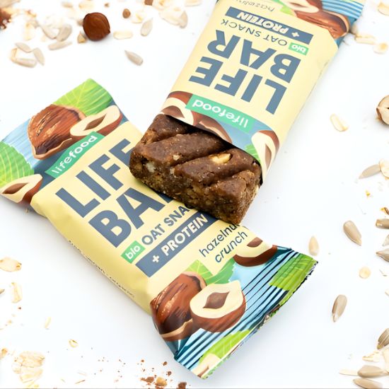 Μπάρα βρώμης - Πρωτεΐνης με Τραγανό Φουντούκι Χωρίς Γλουτένη (40γρ)