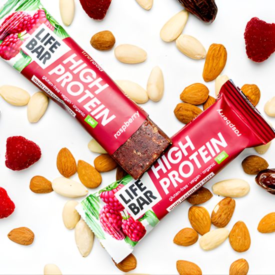 Μπάρα Πρωτεΐνης με Σμέουρο Χωρίς Γλουτένη (40γρ)