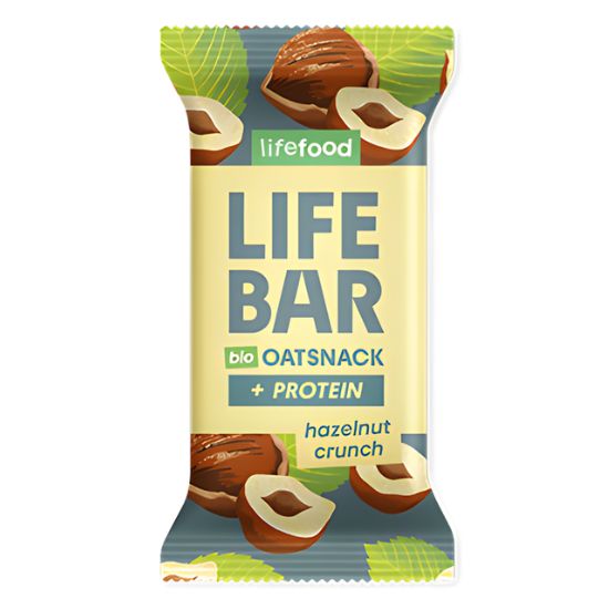 Μπάρα βρώμης - Πρωτεΐνης με Τραγανό Φουντούκι Χωρίς Γλουτένη (40γρ)