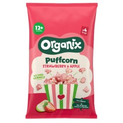 Πολυσυσκευασία Pop Corn 'Strawberry & Apple Puffcorn' +12μ (4x10γρ)