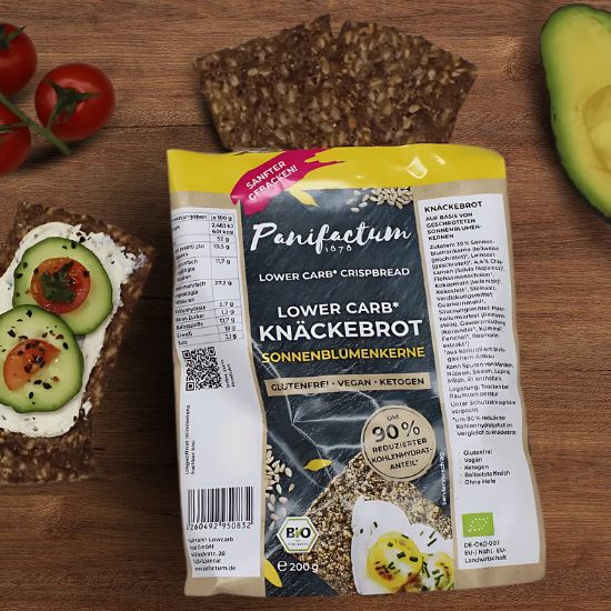 Low Carb Κράκερς με Ηλιόσπορο Χωρίς Γλουτένη (200γρ)