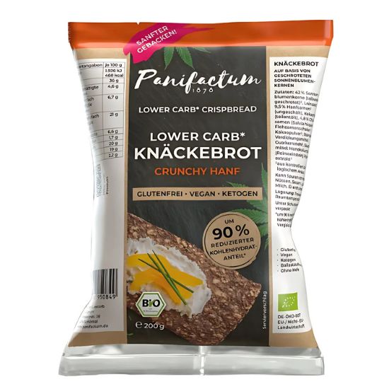 Low Carb Κράκερς με Κάνναβη Χωρίς Γλουτένη (200γρ)