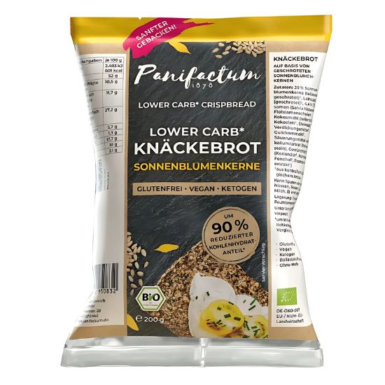 Low Carb Κράκερς με Ηλιόσπορο Χωρίς Γλουτένη (200γρ)