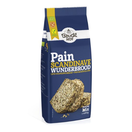 Μείγμα για Ψωμί Πολύσπορο "Pain Scandinave Wunder Brood" - Χωρίς Γλουτένη (600γρ)