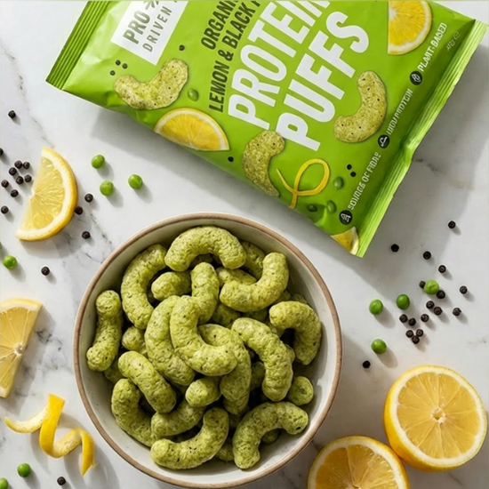 Σνακ Πρωτεΐνης Αρακά με Λεμόνι & Μαύρο Πιπέρι Χωρίς Γλουτένη (40γρ)