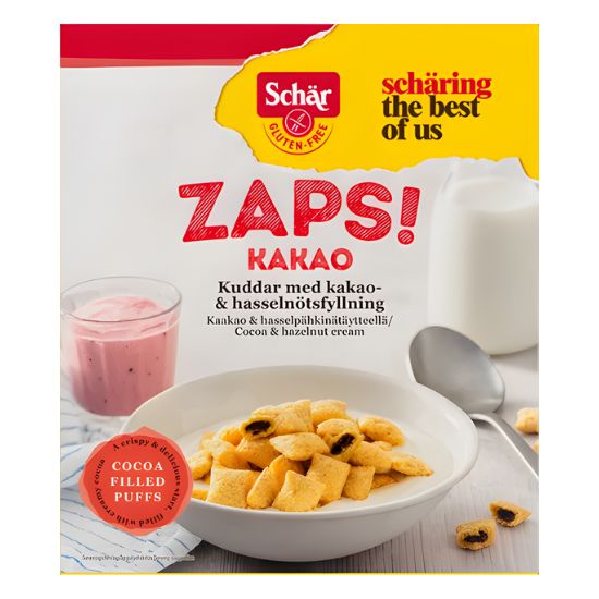 Δημητριακά 'ZAPS' Χωρίς Γλουτένη με Φουντούκι & Κακάο (300γρ)