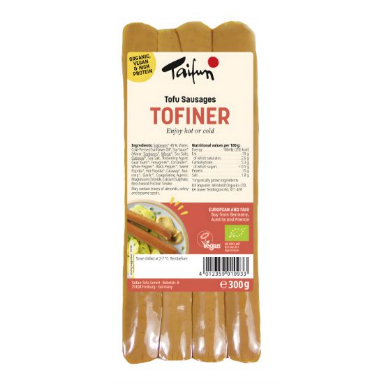 Λουκάνικα Τόφου κλασικά μεγάλα (300γρ)