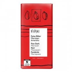 Μαύρη Σοκολάτα με Μάρζιπαν και Αμαρέττο (100γρ)