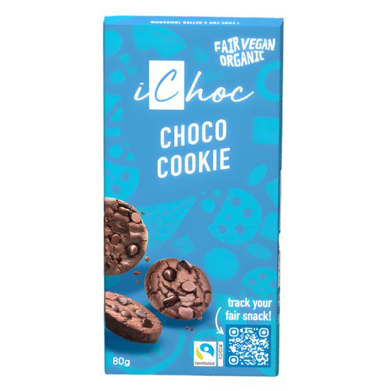 Vegan Σοκολάτα iChoc 'Μπισκότο με Κακάο' (80γρ)