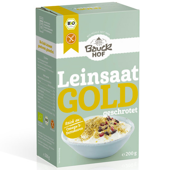 Χρυσός Λιναρόσπορος Σπασμένος Χωρίς Γλουτένη (200γρ)