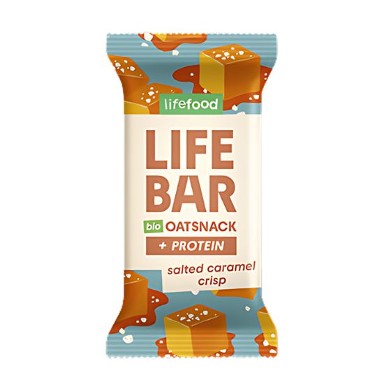 Μπάρα βρώμης - Πρωτεΐνης με Τραγανή Αλατισμένη Καραμέλα Χωρίς Γλουτένη (40γρ)