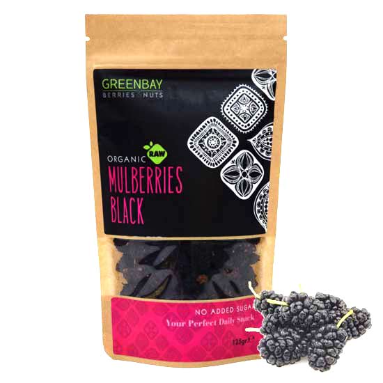 Μαύρα μούρα Mulberries αποξηραμένα (125γρ)