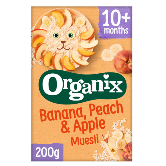 Μούσλι Μπανάνα, Ροδάκινο & Μήλο +10μ (200γρ)