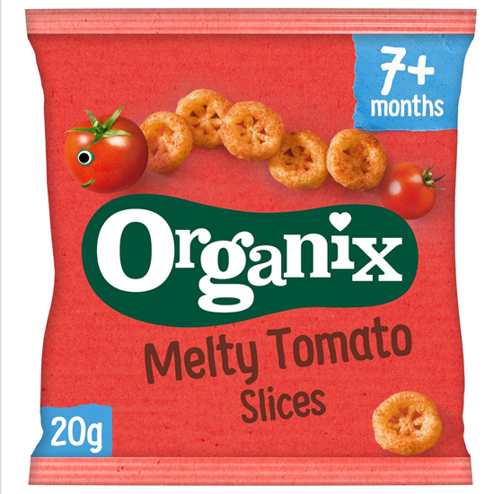Σνακ Καλαμποκιού με Τομάτα & Καρότο 'Melty Tomato Slices' +7μ (20γρ)