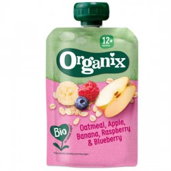 Πολτός Βρώμη, Μήλο, Μπανάνα & Μούρα +12μ (100γρ)