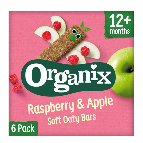 Μπάρες Βρώμης Σμέουρο & Μήλο +12μ (6x23γρ)