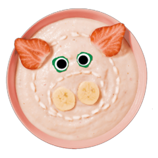 Κρέμα Δημητριακών με Φράουλα & Μπανάνα +6μ (120γρ)