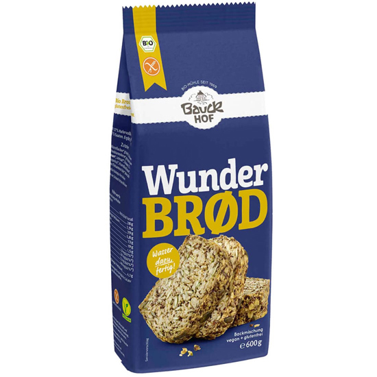 Μείγμα για Ψωμί Πολύσπορο 'Wunder Brod' - Χωρίς Γλουτένη (600γρ)