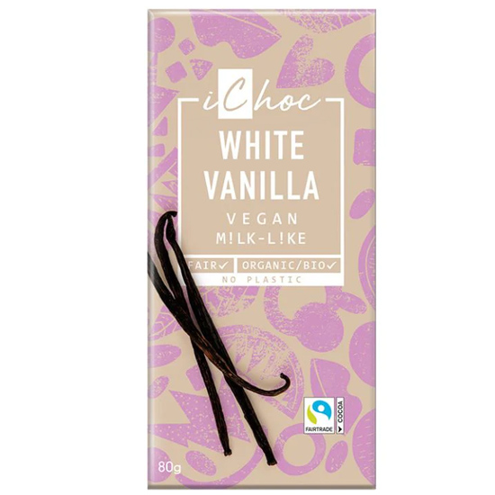 Vegan Chocolate iChoc 'White Vanilla' (80gr)