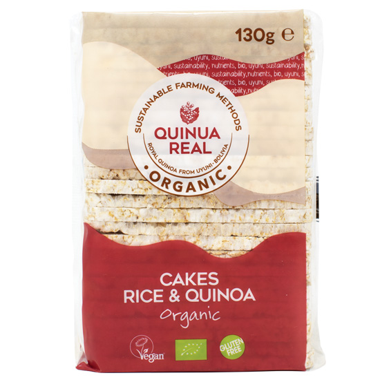 Ρυζογκοφρέτες Ολικής με Κινόα Quinua Real® - Χωρίς Γλουτένη (130γρ)